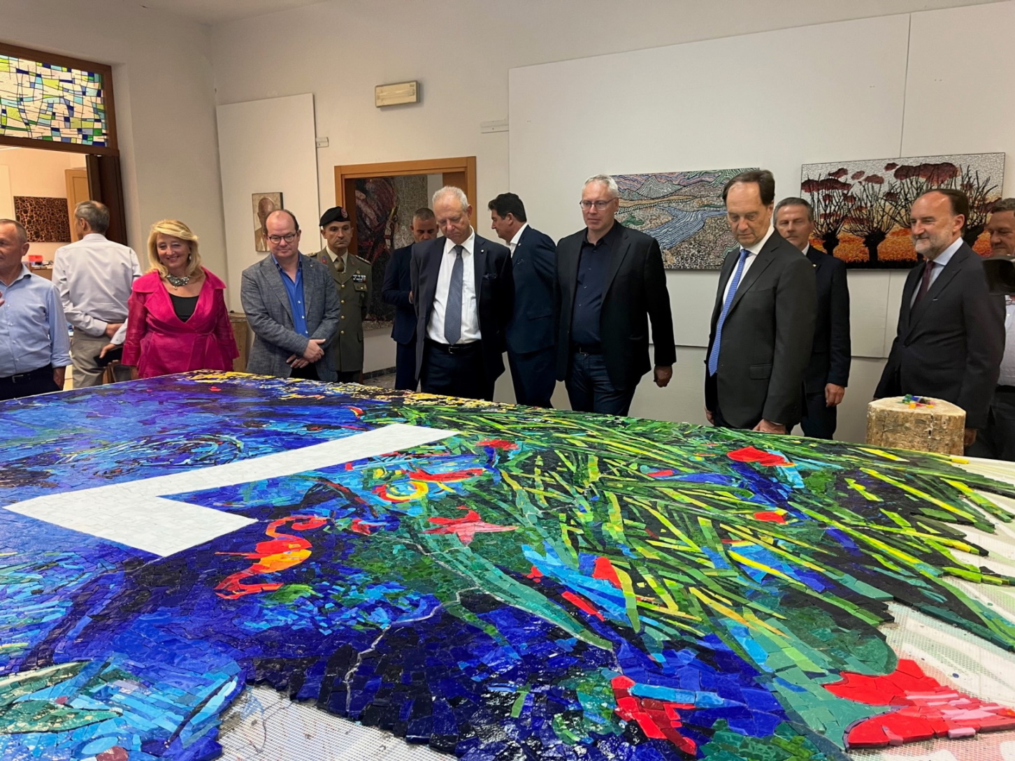 ARTE. BORDIN A SPILIMBERGO: SCUOLA MOSAICISTI FRIULI, ECCELLENZA FVG